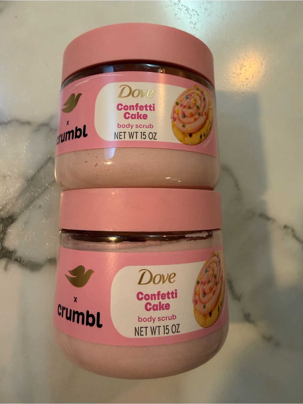 Dove x Crumbl Confetti Cake Body Scrub Duo